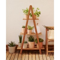 Victora Уличный стеллаж из массива акации 80 x 140 см