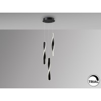 Люстра Twist 3L черная
