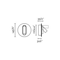 TIMIT Бра с ридером черное LED 2700K