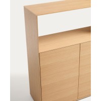 Стеллаж из шпона дуба Visala 90 x 106 см
