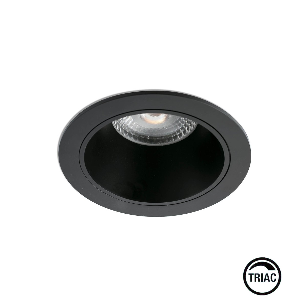 Встраиваемый светильник KIMO 15W черный 12є 3000K CRI90 TRIAC