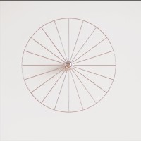 Бра Wheel 60 см хром + цоколь 5 см хром