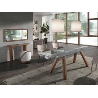 Прямоугольное настенное зеркало 3248/415-G в раме из ореха 120 x 60