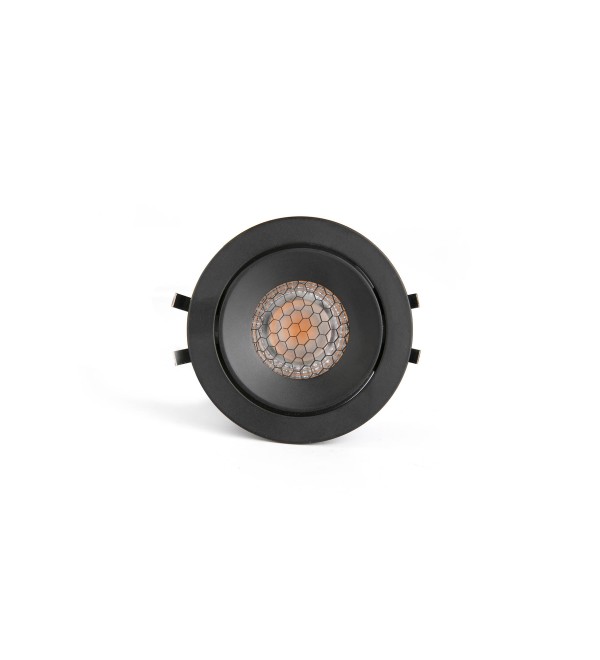 KIVI Встраиваемый светильник ORIENTABLE черный 7W 3000K 36° IP44