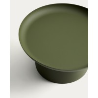 Уличный столик Arcola из зеленого алюминия, диаметр 70 см
