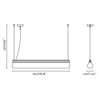 CATA Подвесной светильник орех SMD LED 15W 2200K