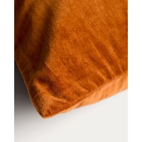 Чехол для подушки Tavre из оранжевого бархата с вышивкой, 30 x 50 см