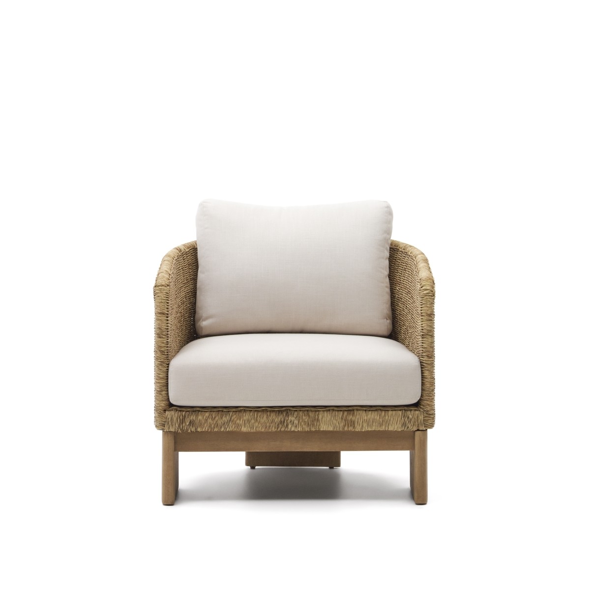 Кресло Xoriguer из искусственного ротанга и 100% массива эвкалипта