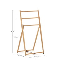Kenta Вешалка для полотенец  из массива тикового дерева 50 x 95 см
