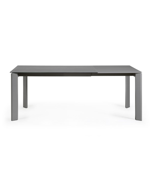Стол Atta 140 (200) x90 антрацит керамика