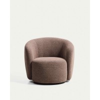 Поворотное кресло Odenia из микробукле светло-коричневого цвета