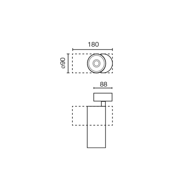 Проектор Fost SURFACE Ш90 42W белый 23° 2700K CRI97 TRIAC