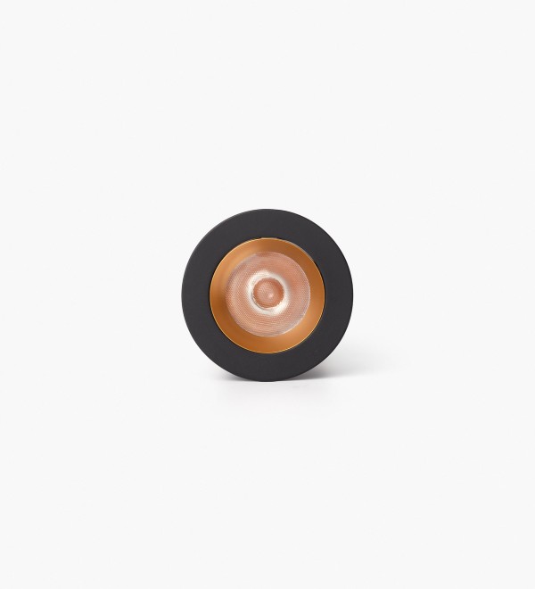 Uno черный/золотой встраиваемый точечный светильник 8 Вт 37° 2700K CRI90