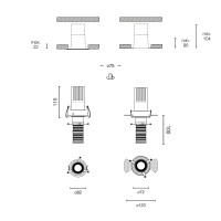 ELIOS ART Встраиваемый светильник 10W черный 20є-50є 2700K CRI90 ON/OFF