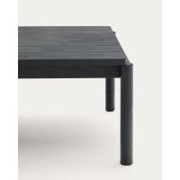 Журнальный столик Sorells из серого алюминия 63 x 149 см