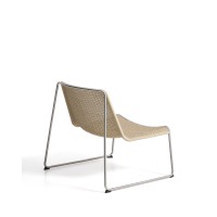 Уличное кресло Tavari из бежевой веревки и стали