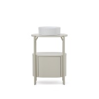 Тумба для ванной Arely из стали и белого лака 60 x 40 см
