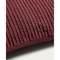 Чехол для подушки Tarilo из хлопка бордового цвета плиссированный, 50 x 50 см