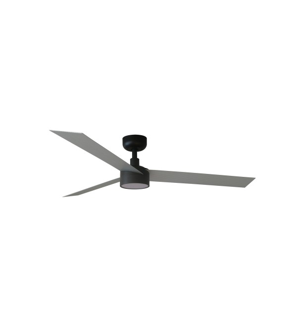 Вентилятор CRUISER L Ш1320mm черный / алюминиевый 3 P 18W LED CCT DIM