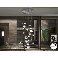 Подвесной светильник Sphere LED 27L Ø80 хром BLUETOOTH CCT 500 см