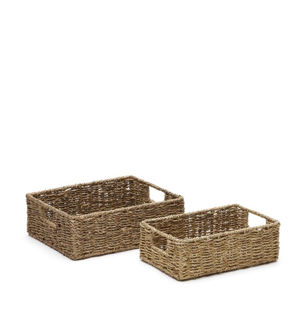 Tossa Набор из 2-х корзинок из натурального волокна 28 x 20 см / 32 x 27 см