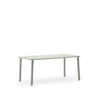 Уличный стол Brai из оцинкованной стали бирюзового цвета 180 x 90 см