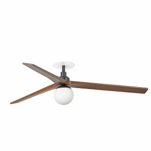 Потолочный вентилятор встроенный KLIM L Ш1500 черный 3P орех 1XE27 WCTLB
