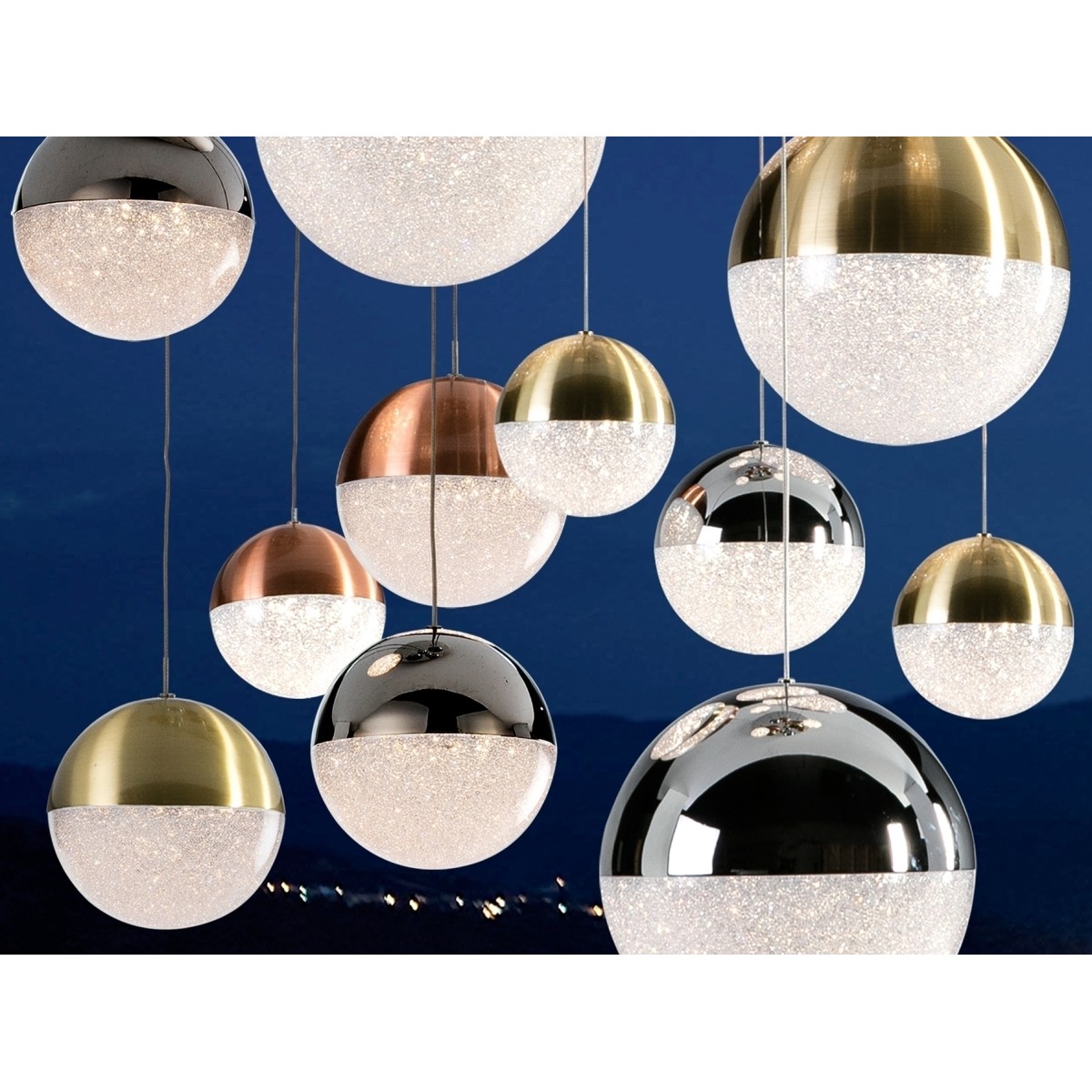 Подвесной светильник Sphere Ø140 55L BLUETOOTH цветной