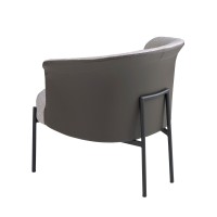 Кресло 5109/A213 серое из ткани и экокожи