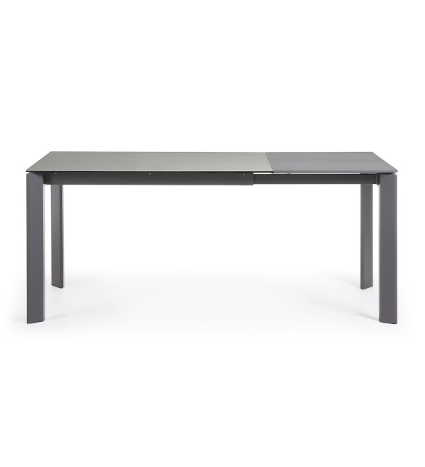 Стол Atta 120 (180) x80 антрацит, керамика