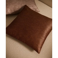 Чехол для подушки Mirca коричневый с фактурой 45 x 45 см