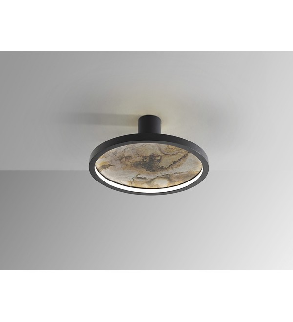 Настенный/потолочный светильник Stone CCT- черный LED D30