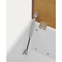 Abilen Сундук из шпона дуба и белого лака 60 x 40 см FSC 100%