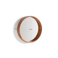 Зеркало Berale из акации, диаметр 49,5 см