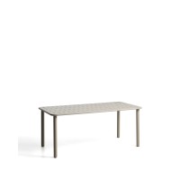 Уличный стол Brai из оцинкованной стали бежевого цвета, 180 x 90 см