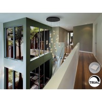 Люстра Iliada 13L черный/золотой D70