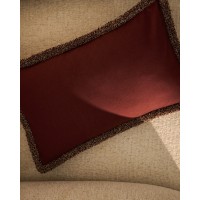 Чехол для подушки Olinan с коричневой букле-отделкой, 30 x 50 см