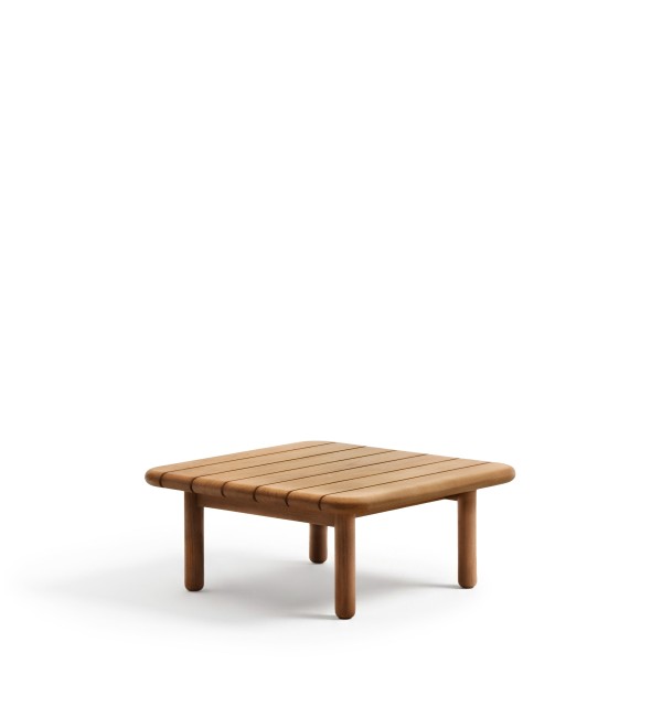 Журнальный столик Turqueta из массива тикового дерева, 70 x 70 см