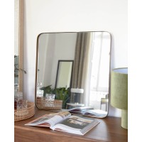 Зеркало Marcus 60x60 золотое