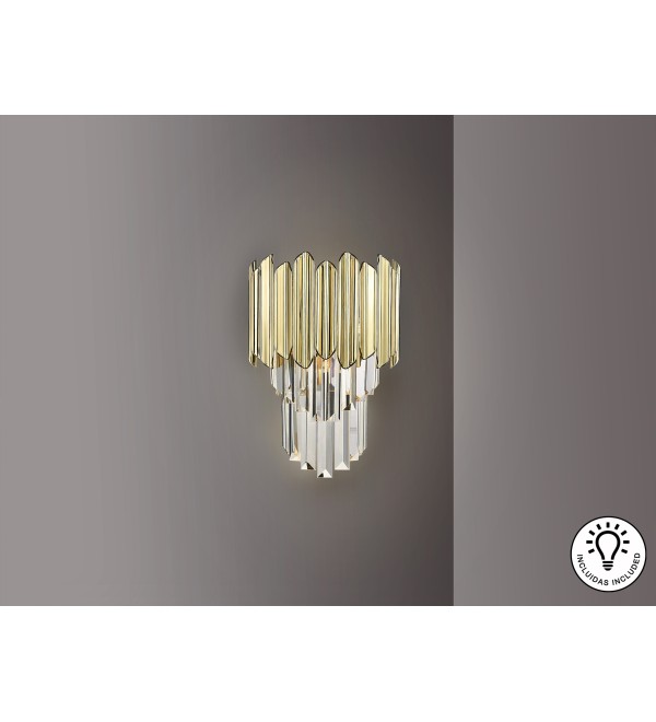 Бра Tiara 1L хром-золотой