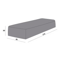 Защитный чехол на шезлонг Ривьера 210×80×30 см, цвет хаки (210/80/30)