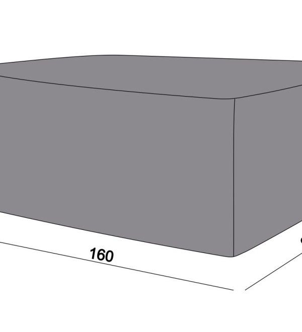Защитный чехол на стол Латте 160×95×75 см, цвет серый