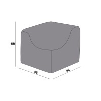 Защитный чехол на модуль Лунго угловой 86×86×65 см, цвет темно-серый