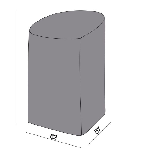 Защитный чехол на два стула 68×68×83 см, цвет серый