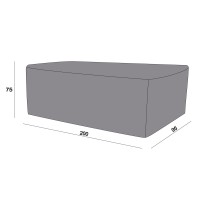 Защитный чехол на стол Латте 200×95×75 см, цвет серый