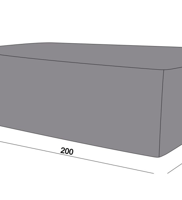 Защитный чехол на стол Латте 200×95×75 см, цвет серый