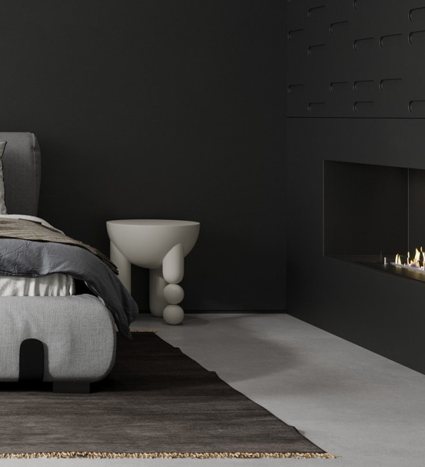 Приставной столик WABI SABI, MOD INTERIORS (белый, бежевый, арт. MDI.ST.WS.20)