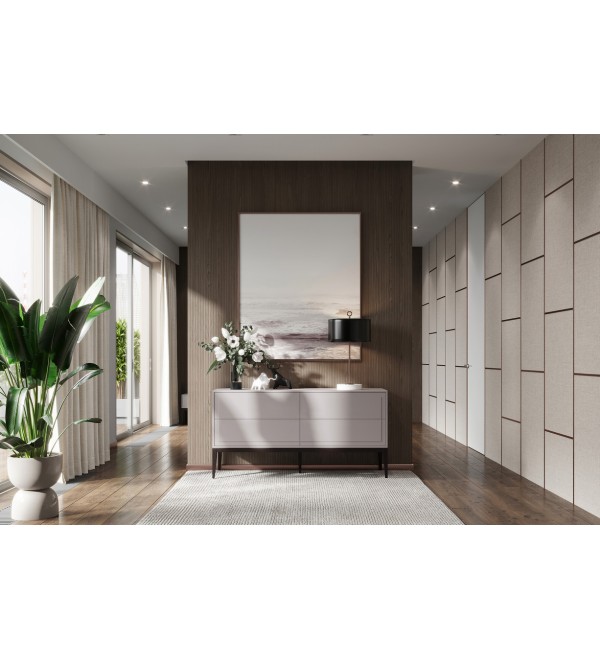 Комод MARBELLA, MOD INTERIORS (серый, бежевый, дерево)