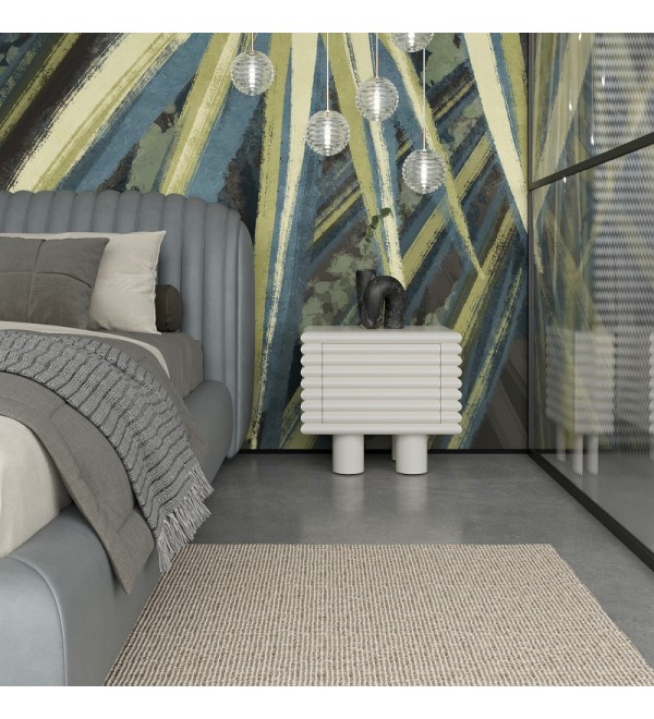 Прикроватная тумбочка WABI SABI, MOD INTERIORS (белый, бежевый)