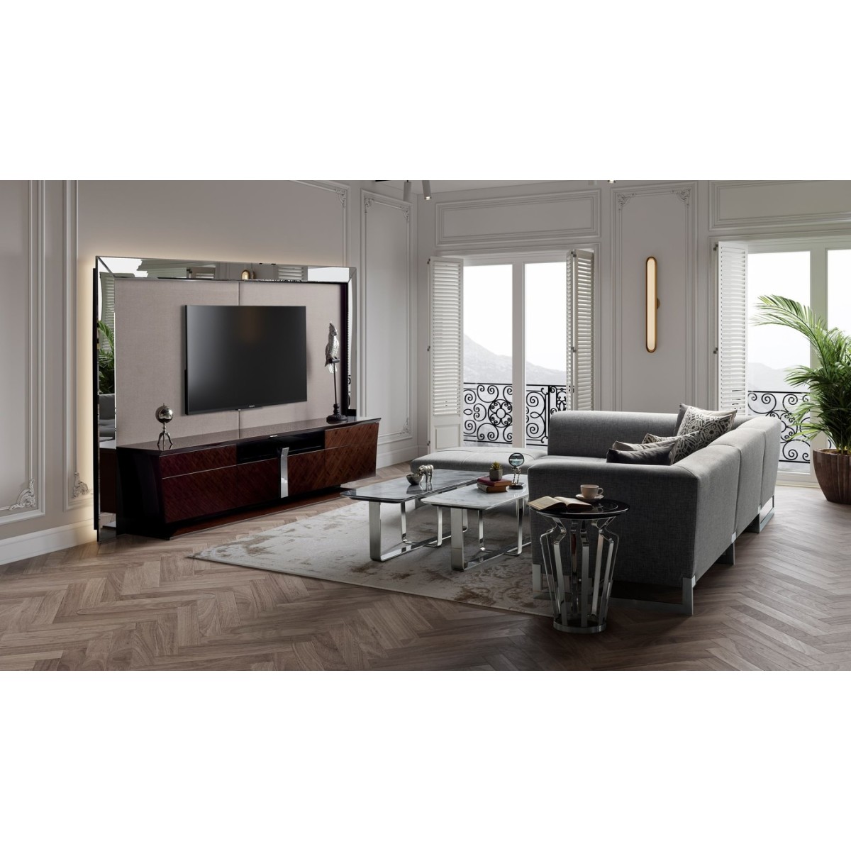 Журнальный столик Hamptons TIMELESS SALE, FRATELLI BARRI (серебристый, серый)